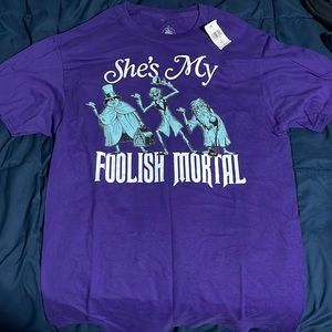Walt Disney original haunt mansion shirt “she’s my foolish mortal”